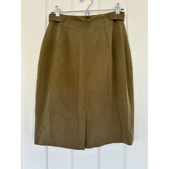 Vtg Liz Claiborne Silk Blend Skirt Sz 10 Dark Academia 90's Cottage Whimsigoth - Picture 2 of 5